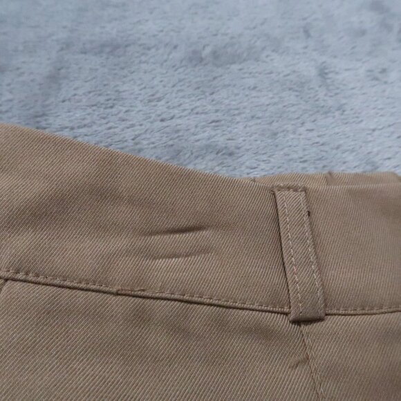 Shorts Womens L Brown Bermuda Pleated Trouser Tailored Modest Minimalist Office - Picture 10 of 16